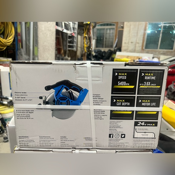 Kobalt 6 1/2 inch Cordless Circular Saw - Picture 2 of 2